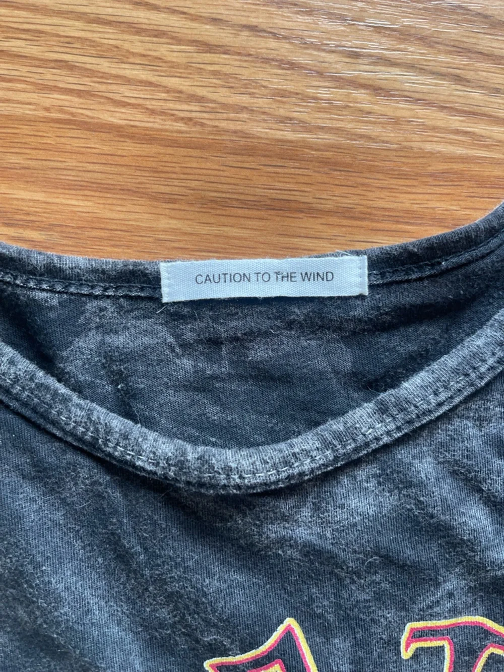 Caution To The Wind Black Acid-Wash T-Shirt Dress - Picture 2 of 2